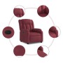 Sillón reclinable eléctrico tela rojo tinto en Sillones | Comprar online en Foru.es