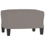 Sofá de 3 plazas con taburete de tela gris taupe 180 cm de , Sofás - Ref: Foro24-3201096, Precio: 314,09 €, Descuento: %
