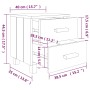 Mesita de noche HAMAR pino macizo gris claro 40x35x44,5 cm de vidaXL, Mesitas de noche - Ref: Foro24-340407, Precio: 45,19 €,...