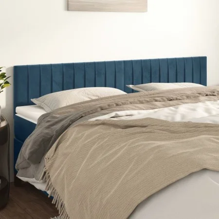 Kopfteile 2 Einheiten aus dunkelblauem Samt 80x5x78/88 cm von , Kopf- und Fußteile - Ref: Foro24-346268, Preis: 70,23 €, Raba...