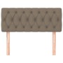 Cabecero de tela gris taupe 100x7x78/88 cm de , Cabeceros y pies de cama - Ref: Foro24-346330, Precio: 48,38 €, Descuento: %