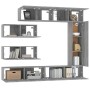 Set de muebles para TV 7 pzas madera contrachapada gris Sonoma de , Muebles TV - Ref: Foro24-3114564, Precio: 313,93 €, Descu...