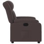 Sillón reclinable eléctrico tela marrón oscuro en Sillones | Comprar online en Foru.es