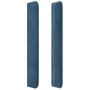 Cabecero con LED de terciopelo azul oscuro 163x16x118/128 cm de , Cabeceros y pies de cama - Ref: Foro24-3124344, Precio: 154...