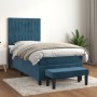 Cama box spring con colchón terciopelo azul oscuro 80x200 cm de , Camas y somieres - Ref: Foro24-3137933, Precio: 321,94 €, D...