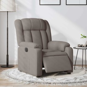 Sillón reclinable eléctrico tela gris taupé en Sillones | Comprar online en Foru.es