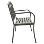 Banco de jardín con mesa acero gris 120 cm de , Bancos de jardín - Ref: Foro24-319585, Precio: 132,00 €, Descuento: %