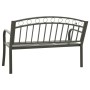 Banco de jardín con mesa acero gris 120 cm de , Bancos de jardín - Ref: Foro24-319585, Precio: 132,00 €, Descuento: %