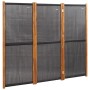 Biombo divisor de 3 paneles negro 210x180 cm de , Divisores de ambientes - Ref: Foro24-319179, Precio: 109,40 €, Descuento: %