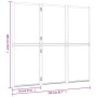 Biombo divisor de 3 paneles negro 210x180 cm de , Divisores de ambientes - Ref: Foro24-319179, Precio: 109,40 €, Descuento: %