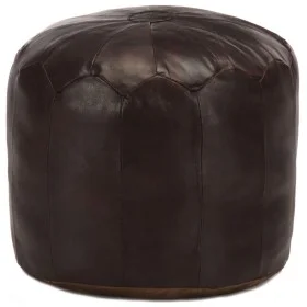 Puf marrón oscuro 40x35 cm cuero auténtico de cabra de , Otomanas - Ref: Foro24-248130, Precio: 120,32 €, Descuento: %