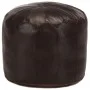 Puf marrón oscuro 40x35 cm cuero auténtico de cabra de , Otomanas - Ref: Foro24-248130, Precio: 120,32 €, Descuento: %