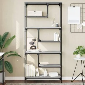Estantería madera de ingeniería gris Sonoma 81x36x176 cm de , Librerías y estanterías - Ref: Foro24-836226, Precio: 80,69 €, ...