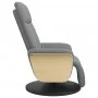 Sillón reclinable de masaje con reposapiés tela gris claro de , Sillones - Ref: Foro24-356533, Precio: 270,89 €, Descuento: %