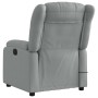 Sillón reclinable de masaje eléctrico tela gris claro en Sillones | Comprar online en Foru.es
