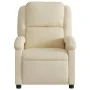 Sillón reclinable de tela crema de , Sillones - Ref: Foro24-371760, Precio: 204,67 €, Descuento: %