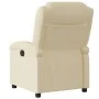 Sillón reclinable de tela crema de , Sillones - Ref: Foro24-371760, Precio: 204,67 €, Descuento: %