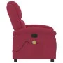 Sillón de masaje reclinable de terciopelo vino tinto de , Sillones - Ref: Foro24-371813, Precio: 246,33 €, Descuento: %