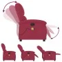 Sillón de masaje reclinable de terciopelo vino tinto de , Sillones - Ref: Foro24-371813, Precio: 246,33 €, Descuento: %