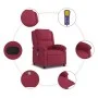 Sillón de masaje reclinable de terciopelo vino tinto de , Sillones - Ref: Foro24-371813, Precio: 246,33 €, Descuento: %