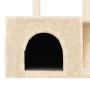 Rascador para gatos con postes de sisal color crema 110 cm en Mobiliario para gatos | Comprar online en Foru.es