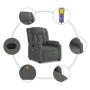 Sillón reclinable de masaje eléctrico tela gris oscuro en Sillones | Comprar online en Foru.es