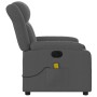 Sillón reclinable de masaje eléctrico tela gris oscuro en Sillones | Comprar online en Foru.es