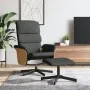 Sillón reclinable de masaje con reposapiés tela gris oscuro de , Sillones - Ref: Foro24-356623, Precio: 146,45 €, Descuento: %