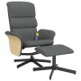 Sillón reclinable de masaje con reposapiés tela gris oscuro de , Sillones - Ref: Foro24-356623, Precio: 146,45 €, Descuento: %