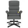 Relax-Massagesessel mit Fußstütze aus dunkelgrauem Stoff von , Sessel - Ref: Foro24-356623, Preis: 146,45 €, Rabatt: %