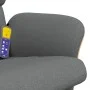 Sillón reclinable de masaje con reposapiés tela gris oscuro de , Sillones - Ref: Foro24-356623, Precio: 146,45 €, Descuento: %