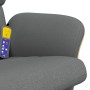 Sillón reclinable de masaje con reposapiés tela gris oscuro de , Sillones - Ref: Foro24-356623, Precio: 147,78 €, Descuento: %