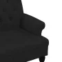 Banco con respaldo tela negro 120x62x75,5 cm de , Bancos - Ref: Foro24-372122, Precio: 183,53 €, Descuento: %