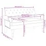 Banco con respaldo tela negro 120x62x75,5 cm de , Bancos - Ref: Foro24-372122, Precio: 183,53 €, Descuento: %