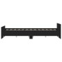 Estructura de cama con cabecero y piecero negro 140x200 cm de , Camas y somieres - Ref: Foro24-3203748, Precio: 121,50 €, Des...