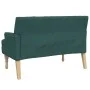 Banco con cojines tela verde oscuro 113x64,5x75,5 cm de , Bancos - Ref: Foro24-372134, Precio: 185,65 €, Descuento: %