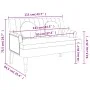 Banco con cojines tela verde oscuro 113x64,5x75,5 cm de , Bancos - Ref: Foro24-372134, Precio: 185,65 €, Descuento: %