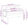 Banco con cojines tela azul 113x64,5x75,5 cm de , Bancos - Ref: Foro24-372136, Precio: 181,15 €, Descuento: %