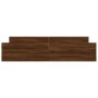 Estructura de cama con cabecero piecero roble marrón 180x200 cm de , Camas y somieres - Ref: Foro24-3203774, Precio: 170,89 €...