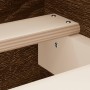 Estructura de cama con cabecero piecero roble marrón 180x200 cm de , Camas y somieres - Ref: Foro24-3203774, Precio: 170,89 €...