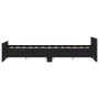 Estructura de cama con cabecero y piecero negro 160x200 cm de , Camas y somieres - Ref: Foro24-3203762, Precio: 128,73 €, Des...