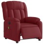 Sillón de masaje reclinable eléctrico tela rojo tinto en Sillones | Comprar online en Foru.es