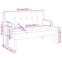 Banco con respaldo ante sintético marrón 112x65,5x75 cm de , Bancos - Ref: Foro24-372155, Precio: 165,75 €, Descuento: %