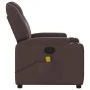 Sillón de masaje reclinable de tela marrón oscuro de , Sillones - Ref: Foro24-372382, Precio: 231,67 €, Descuento: %
