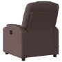 Sillón de masaje reclinable de tela marrón oscuro de , Sillones - Ref: Foro24-372382, Precio: 231,67 €, Descuento: %