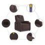 Sillón de masaje reclinable de tela marrón oscuro de , Sillones - Ref: Foro24-372382, Precio: 231,67 €, Descuento: %