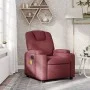 Sillón de masaje reclinable de tela color vino tinto de , Sillones - Ref: Foro24-372380, Precio: 224,48 €, Descuento: %