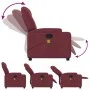 Sillón de masaje reclinable de tela color vino tinto de , Sillones - Ref: Foro24-372380, Precio: 224,48 €, Descuento: %