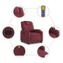 Sillón de masaje reclinable de tela color vino tinto de , Sillones - Ref: Foro24-372380, Precio: 224,48 €, Descuento: %