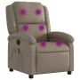 Cappuccinofarbener Massage-Liegestuhl aus Kunstleder von , Sessel - Ref: Foro24-371788, Preis: 212,44 €, Rabatt: %